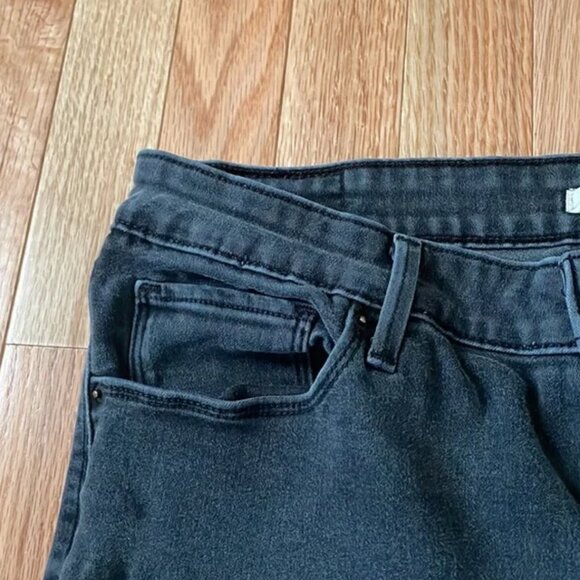 Levi's Jeans Womens 12 Gray Charcoal Mid Rise Skinny Western Barn Minimalist - Picture 5 of 12